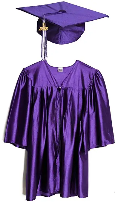 Shiny Kids graduation gown and caps