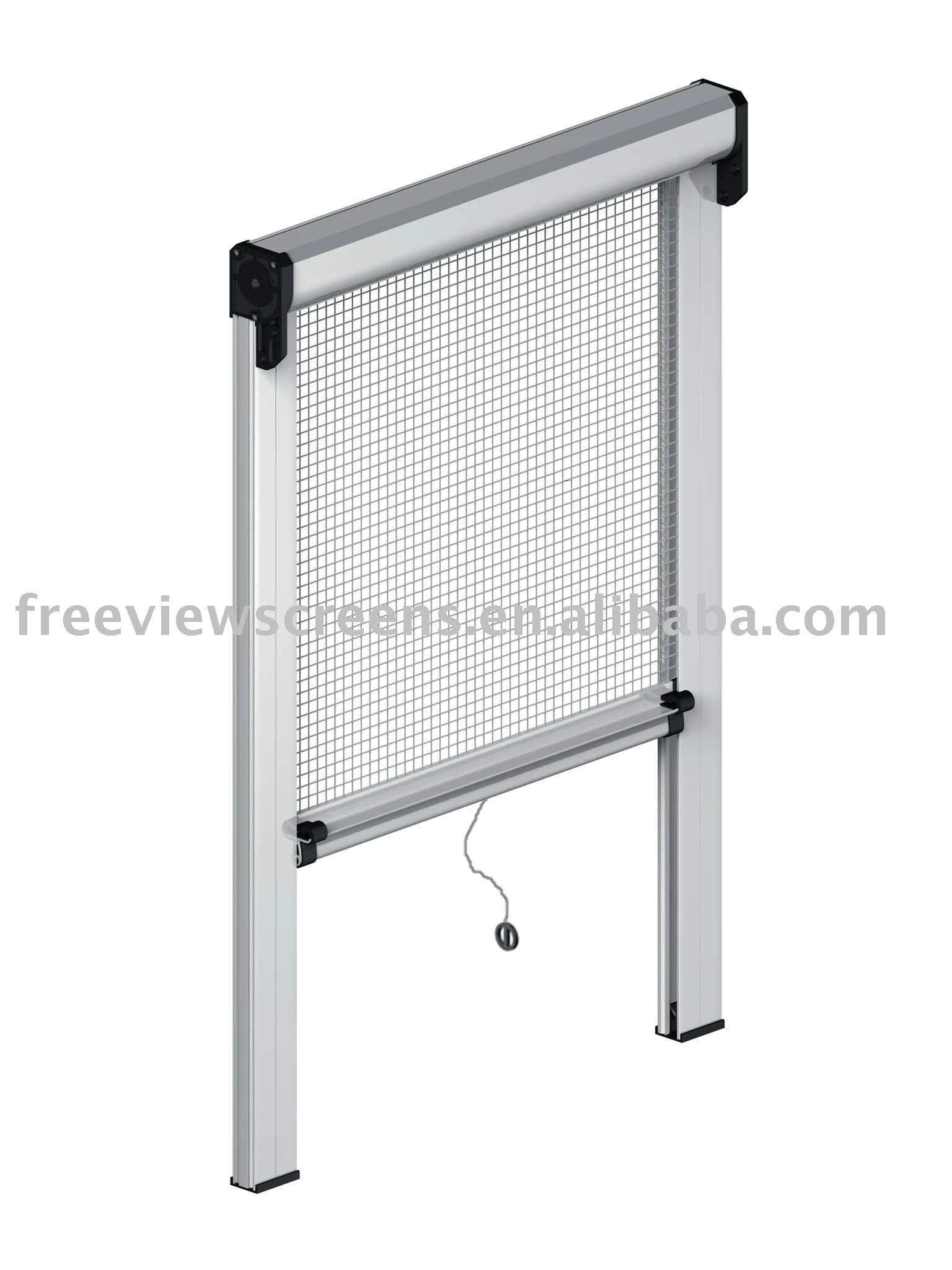 
Retractable insect screen window 
