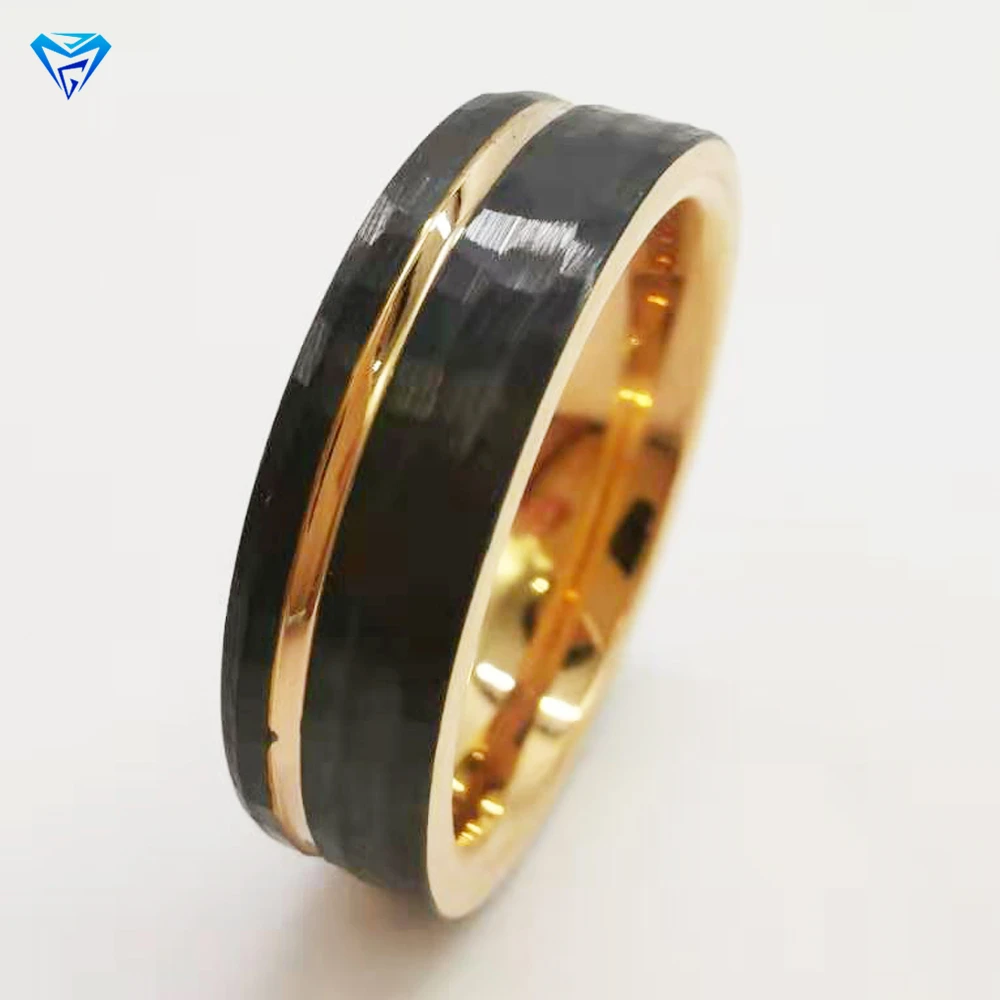 High Quality Various Size Fashionable Wholesale Carbide Blue Rings In Jewelry Gentlemen Tungsten Ring