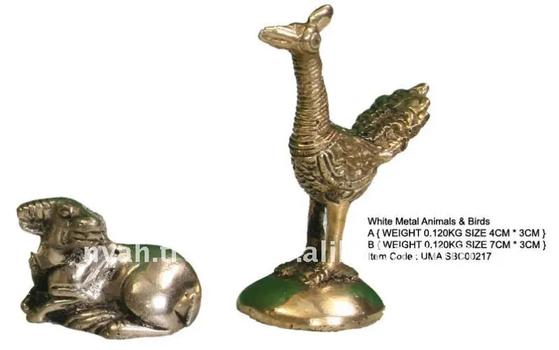 BRASS ANIMALS & BIRDS STATUES