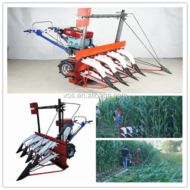 Mini reaper harvester machine, grass reaper binder bundling machine,tractor drive corn reed reaper cutter