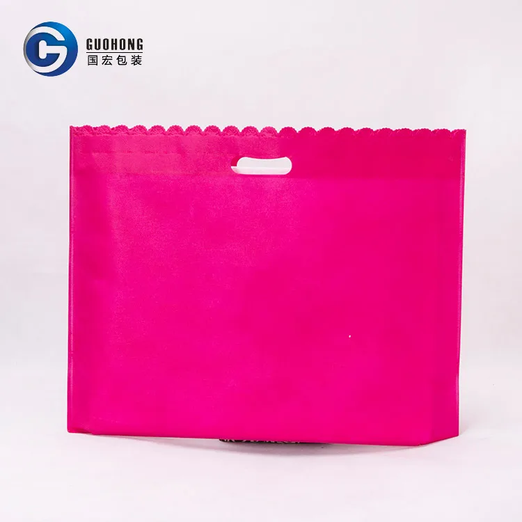 
Cheap price non-woven fabric shopping vest bag non woven t-shirt polypropylene tote w-cut bag 