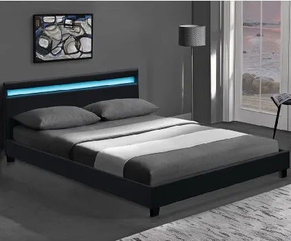 Popular Model Full Size Wooden Bed Headboard with LED Light