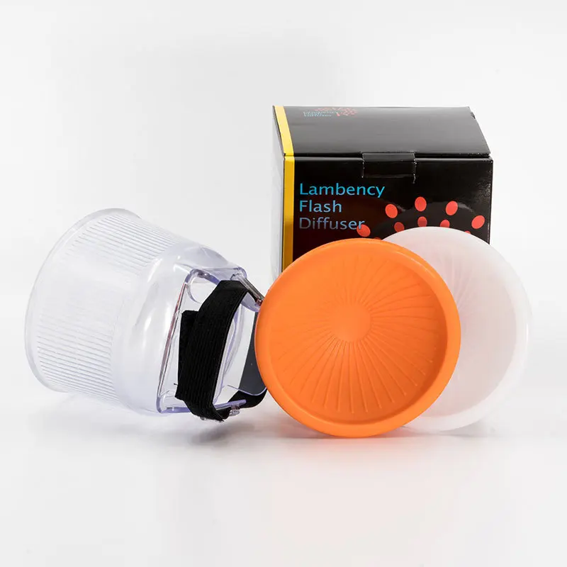 
Universal New Style Professional Lambency Flash Diffuser with Dome Cover Set for Canon/Nikon 