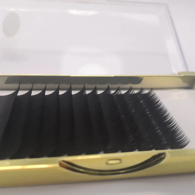 
RTS China factory private label classic 0.20mm mixed length C D J curl silk lash extension for Professional Salon Use 