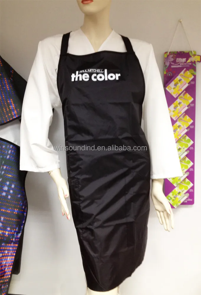 Салонная куртка L'Oreal из черного полиэстера жилет для парикмахеров