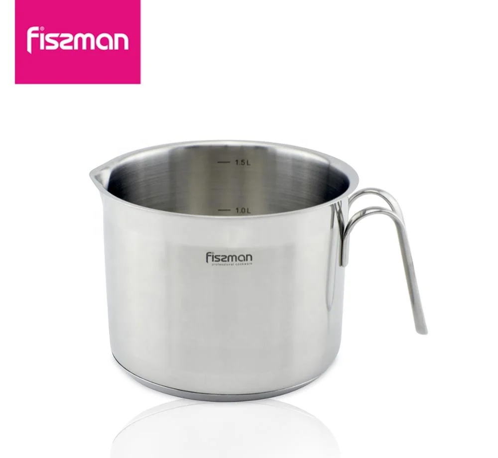 Fissman 1.5l practical milk pot, mini soup pot butter hot sauce pot  noodle soup pot,Kitchen cooking pot