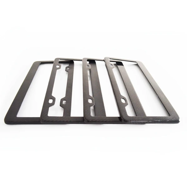 Welcome Custom Carbon Fiber Car License Plate Frame With Logo