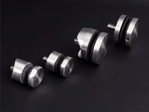 stainless steel stain standoff finish long screw glass handrail holder clamp stainless Steel Glass Handrail standoff