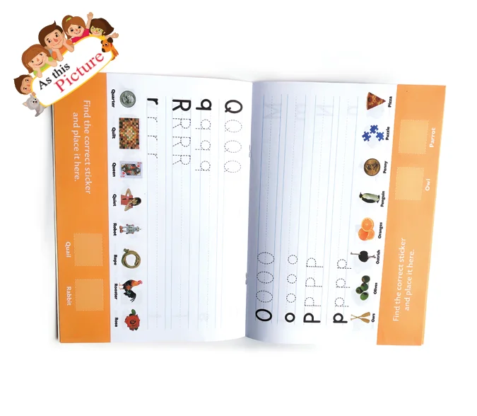 custom preschool children coloring board activity cardboard children book printing service