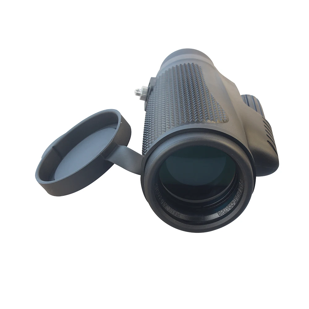 (BM-1023)High definition 10X42 long range Outdoor Pocket Handheld Compact Rubber Eyecups Wide Angle of View Black Monocular