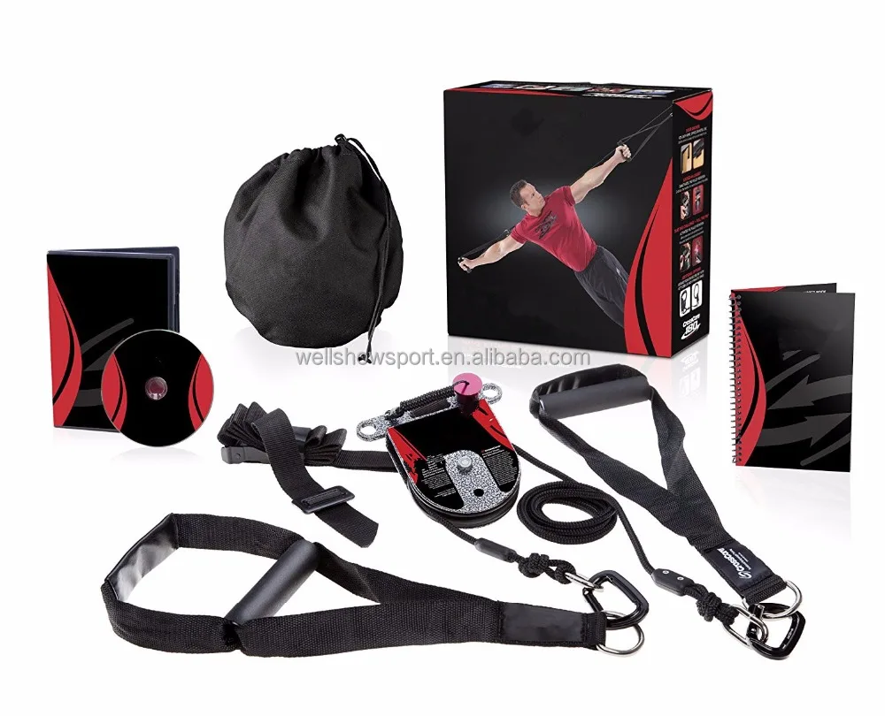 Спортивные подвесные тренировочные ремни Wellshow Ncrosscore 180, тренажер для веса тела