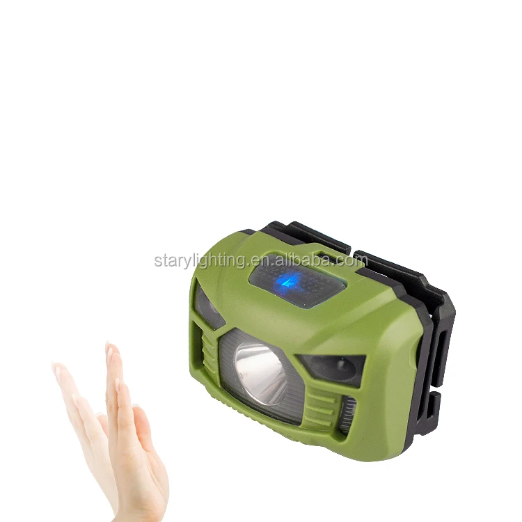 STARYNITE Double Led Headlamp Adjustable Plastic Head Lights Flashlight Powered by 3 Aaa Batteries with
