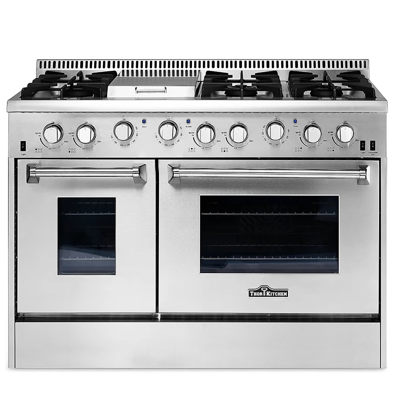 High end HYXION4806U pro-style 48 ' dual fuel gas stove oven