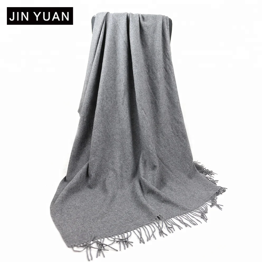 solid color winter 100% cashmere blanket custom woven luxury cashmere blanket throw with tassel