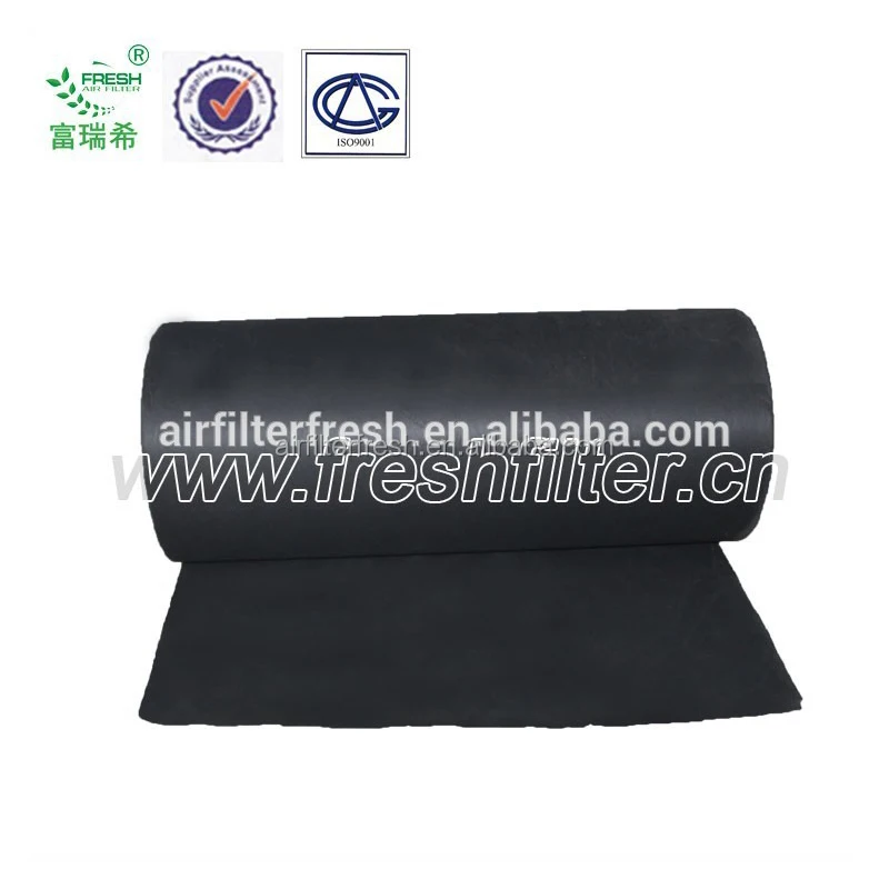 Non-woven Activated Carbon Fiber Fabric Price Air Filter Media Roll Carbon Active Filter