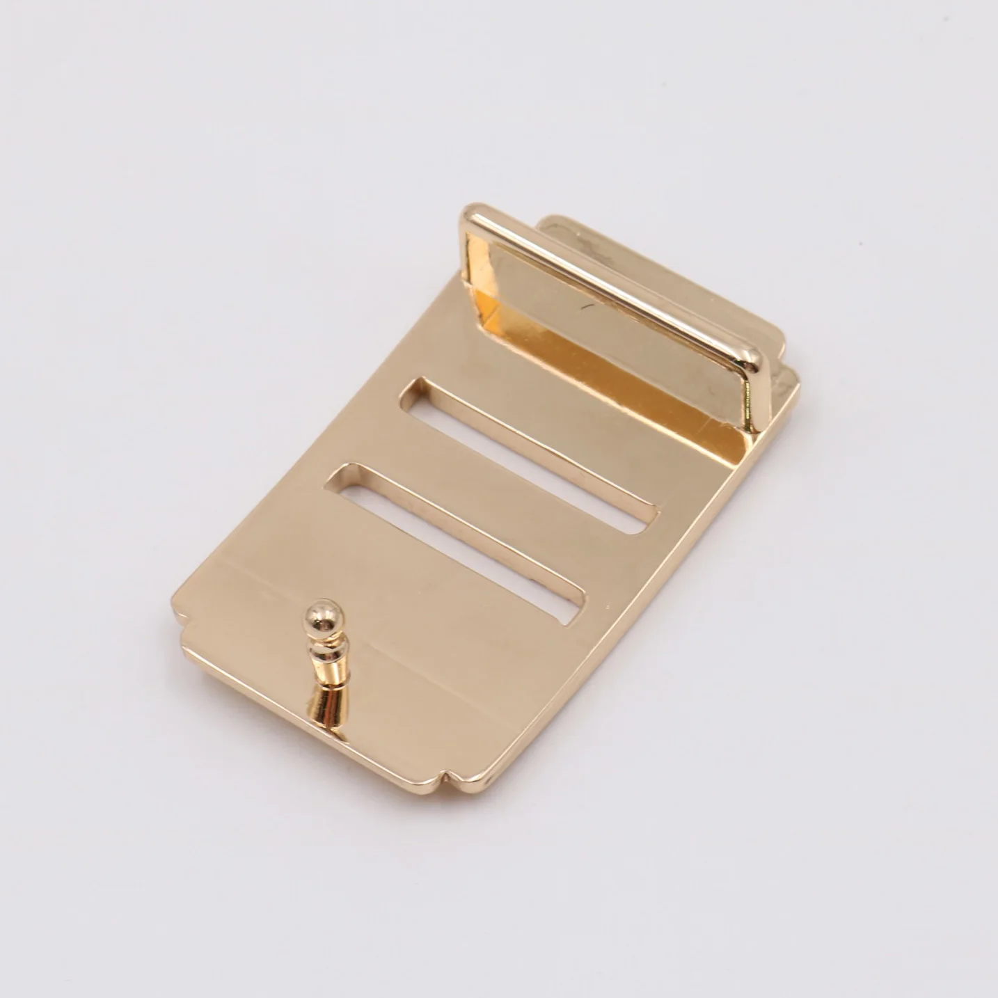 Rectangle Gold Adjustable Male Belt Buckle Zinc Alloy Leather Accessories Belt Buckle
