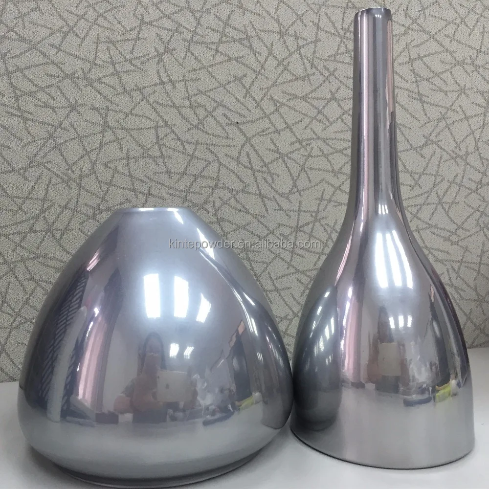 Серебристое хромированное порошковое покрытие с зеркальным эффектом для покраски