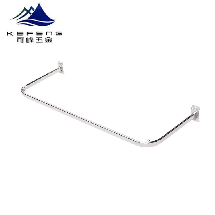 decorative slotted upright u shaped side hanging shelf bracket