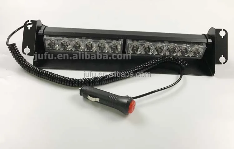 16 LED High Intensity LED Emergency Hazard Warning Strobe Lights 18 Modes for Interior Dash Deck Windshield with Suction Cup