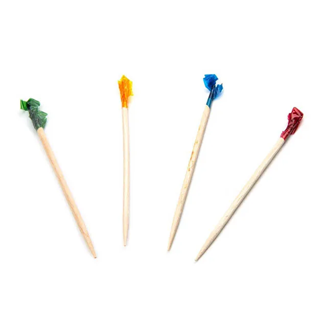 Party use decorative parasol  cellophane frill toothpicks  picks sticks