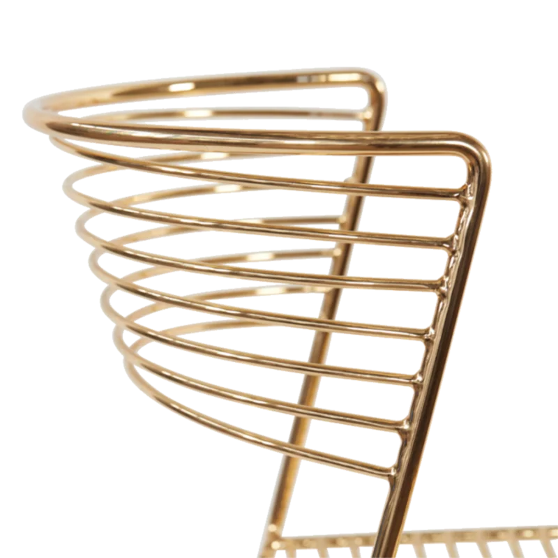 
Stylish gold wire counter stool 