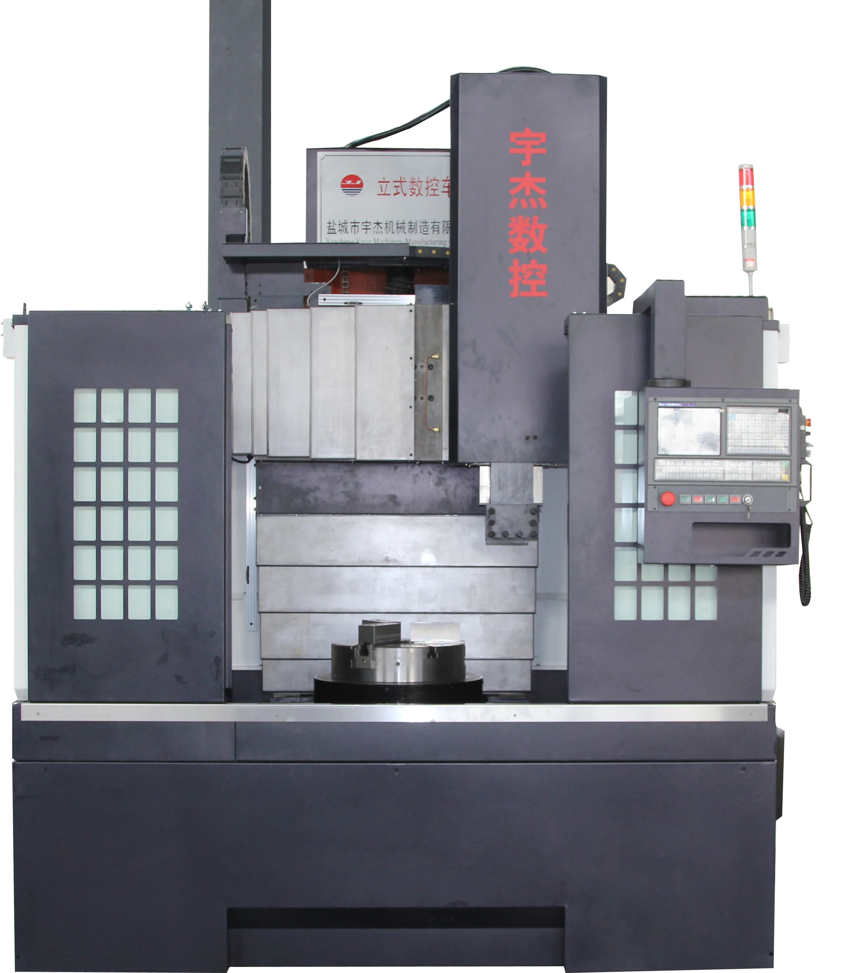 Metal working CNC vertical lathe with big spindle bore dia in hot sale