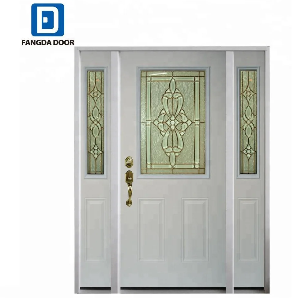 Fangda cheap cheerful fabricated steel main door design entry door