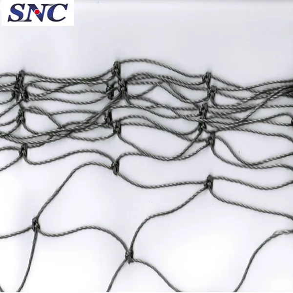 PE knotted fish farming nets with double knot