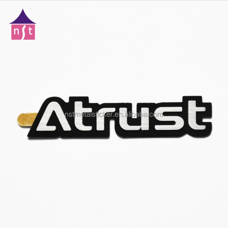Custom sticker decal gold nickel sticker with factory price electroform metal nickel stickers