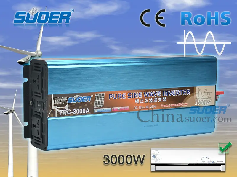 чистый синус инвертор волны 12v 3000w пиковая мощность 6000w разработанный для