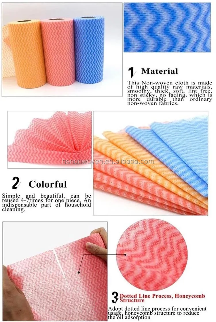 New Arrivals Multi-Functional Super Absorbent Nonwoven Spunlace Fabric Cleaning Cloth For Kitchen Blue Color