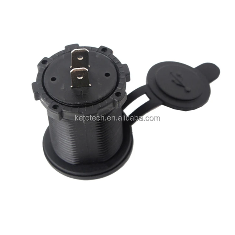 Dual USB Marine Camper RV SUV Truck 12V 24V 3.1A Car Charger Socket