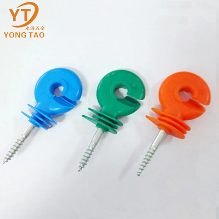 Fence Insulator Timber Wood Post Screw For Livestock Electric Fencing