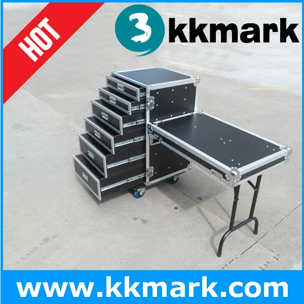 Travel Utility case with drawer/ Aluminium Rack Drawer Case/ Drawer flight Case With Wheels