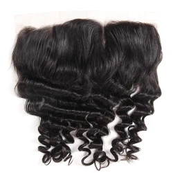Single Donor Wholesale Cheap Price Raw Virgin Indian Hair Loose Deep Wave Skin Thin Frontal
