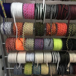 Gacent Factory Custom Size Polyester Nylon Round Cord Drawcord String Hoodie Strings Jacquard Woven Custom Brand Name Logo Cord