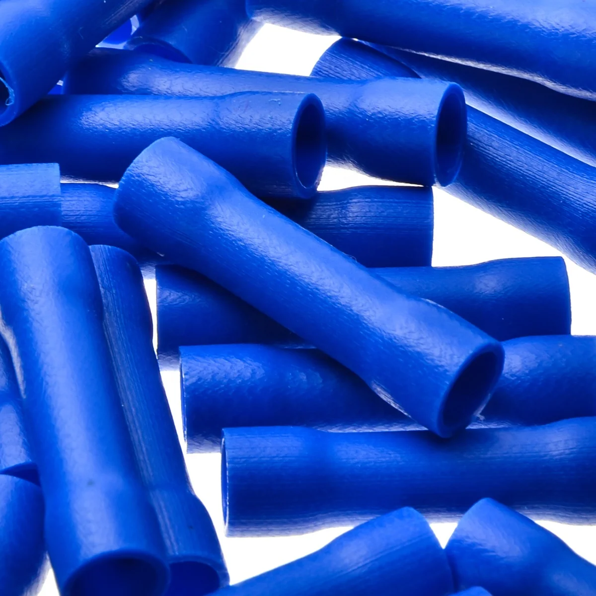 100Pcs 22-10 Splice Butt Insulated Car Audio Wire Connector Electrical Crimp Terminals Red Yellow Blue