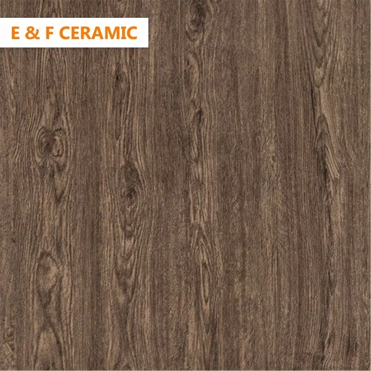 Eiffel low price 600x600mm scratchless artificial ceramic floor tiles dark gray wood grain parquet strip floor tiles
