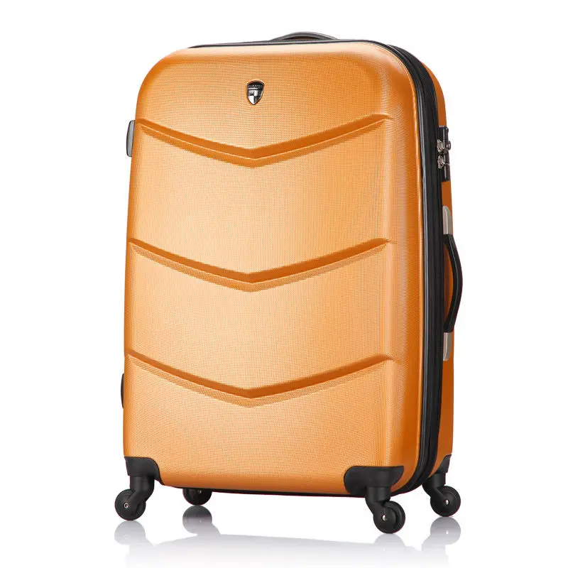 100% polycarbonate airport luggage smart trolley with full aluminum trolley