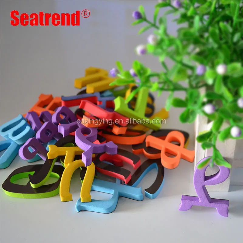 Colorful EVA foam Ethiopia letters Amharic language Alphabet  refrigerator magnet decoration toy