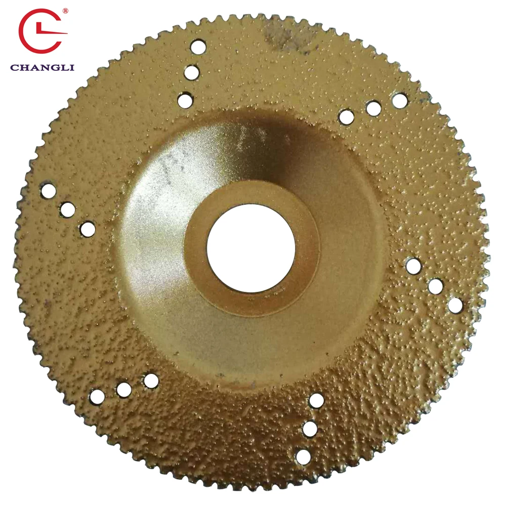 Saw Blade Vacuumed Brazed Iron Casting Diamond Polishing Blade/marble