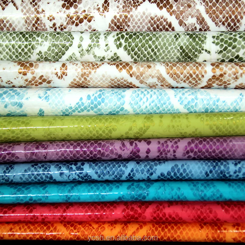 Лучшие моды искусственного змеиной кожи ткани искусственная кожа для изготовления дамы сумки