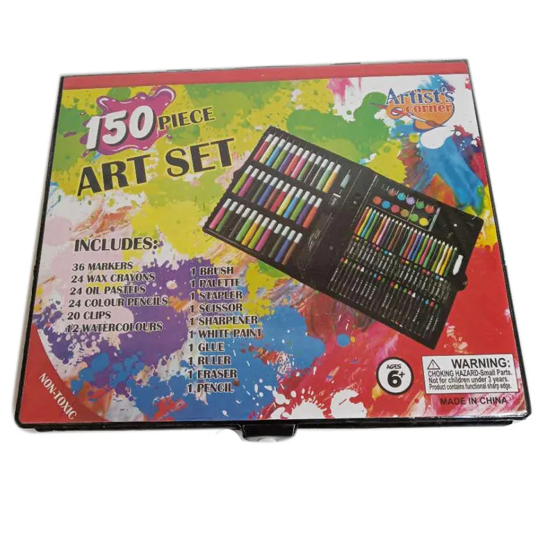 150PCS gift box coloring kids crayon pastel color pencil drawing art craft stationery gift set