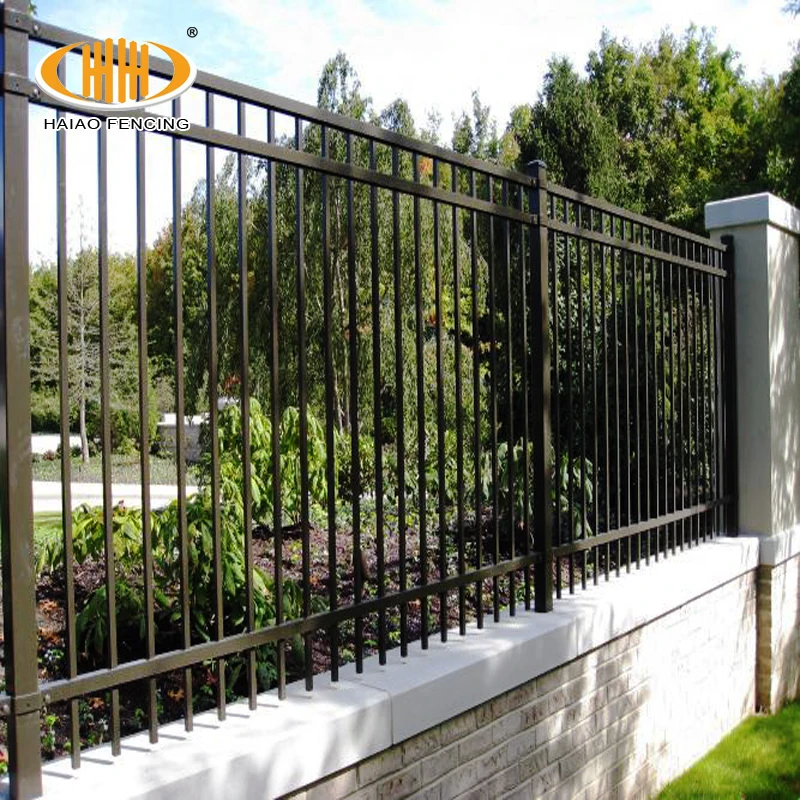 decorative metal fence panels with post and clamps