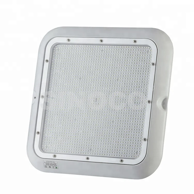 IP65 60W/90W/120W LED Canopy Light Gas Station High Bay Lights 5-Year Warranty Aluminum Body 5000K CCT Warehouse CE GS Certified