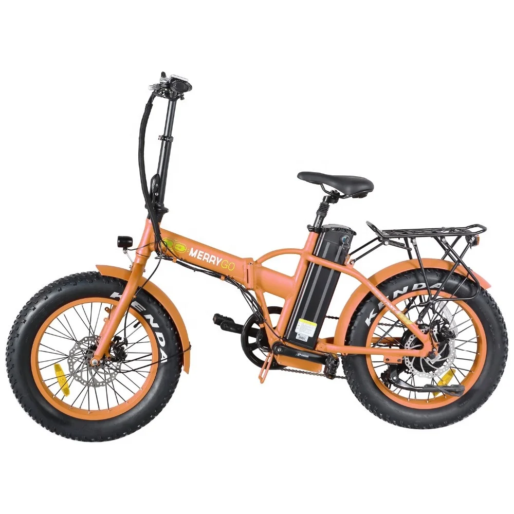 48V500W 20 inch Folding Bicycle Fat Tyre Electric Bike