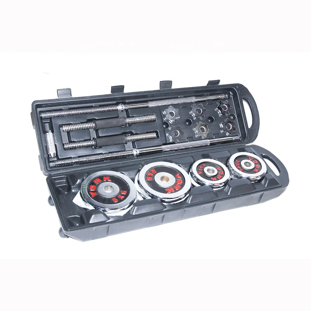 50 кг тренажерный зал чугуна Оборудование Бесплатная Вес лифтинг хром гантели набор гантелей