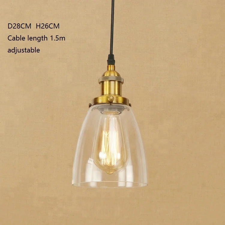 Smoke gray glass pendant lamp hanging light industrial ball pendant light for living room