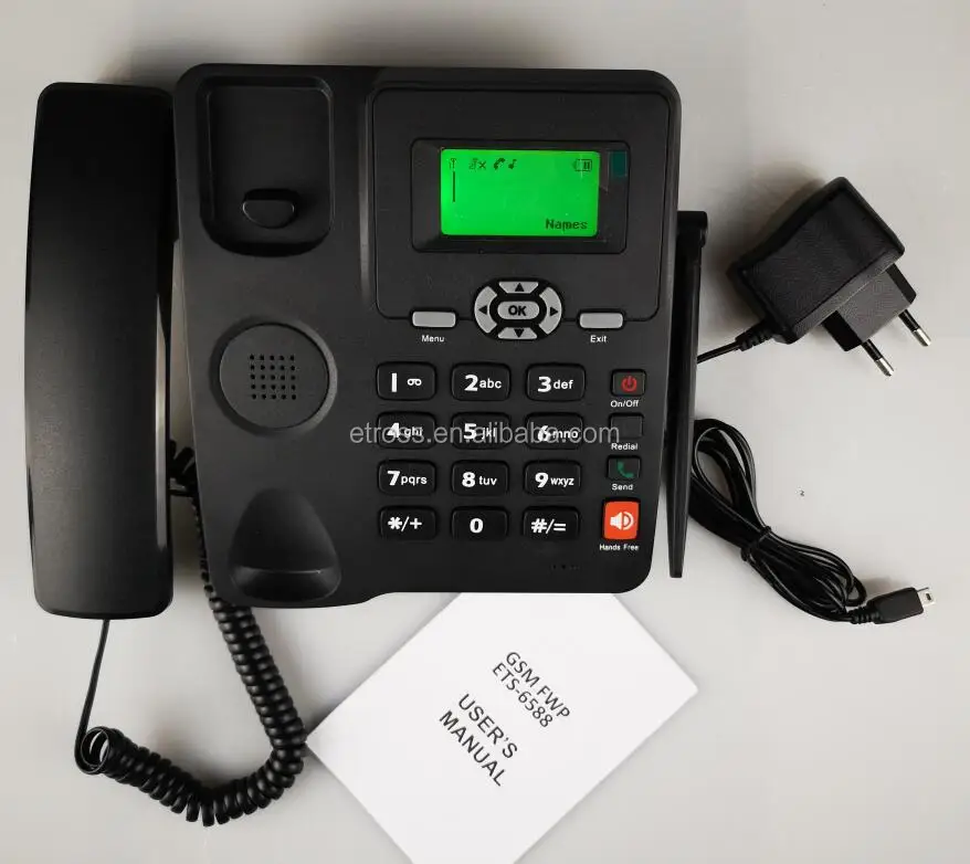 
Quad band GSM Desk Telephone handset, GSM FWP for Business or Family 